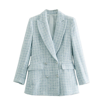 Cindy Tweed Blazer - SunsetFashionLA